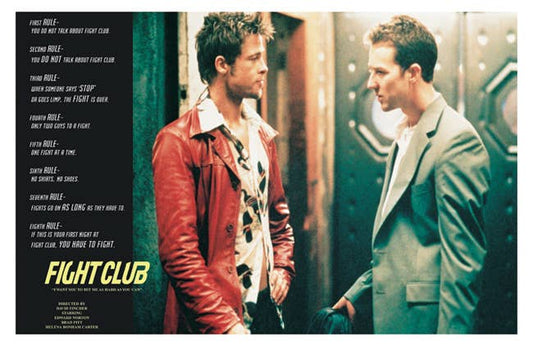 Fight Club Rules poster